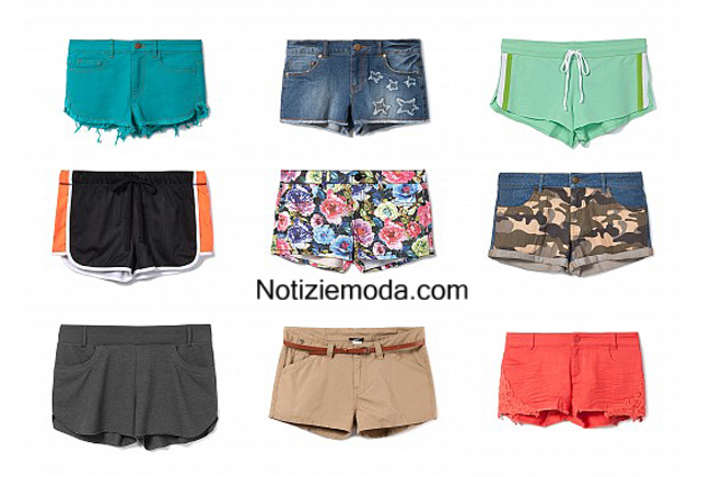 Moda mare shorts Tezenis estate 2014 donna