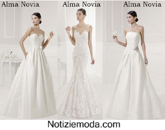 Abiti sposa Alma Novia primavera estate 2016