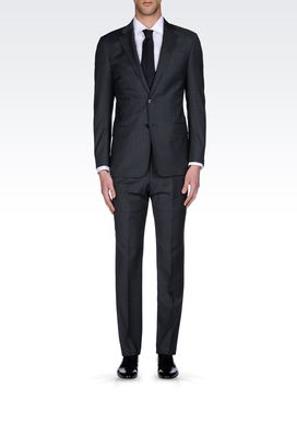 Abito gessato lana Giorgio Armani primavera estate 2014 uomo