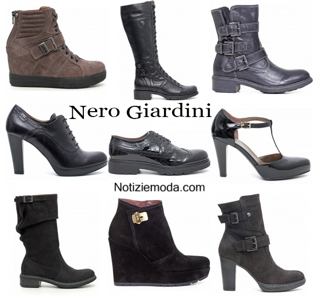 scarpe nero giardini autunno inverno 2014 2015 donna