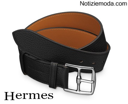 Ceinture HERMÈS Pour Homme - Cuir Marron, Tressée, Motif Imprimé Animal, Taille M
