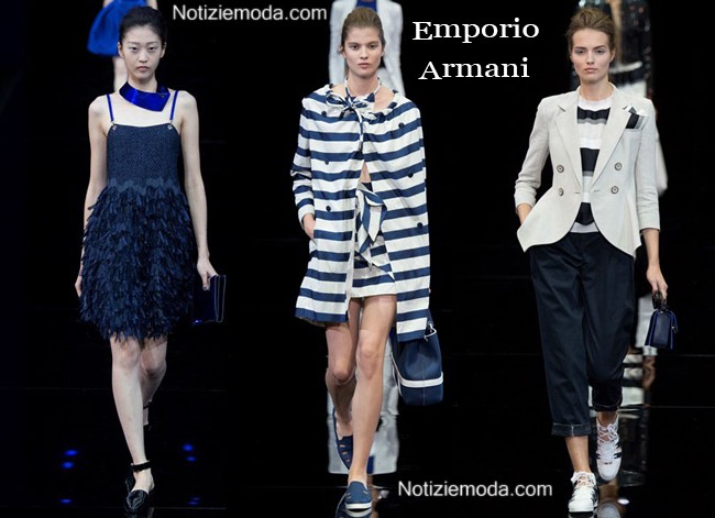 Stile Emporio Armani primavera estate 2015 moda donna look
