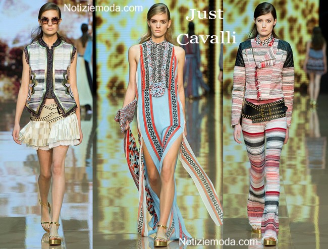 Stile Just Cavalli primavera estate 2015 moda donna look