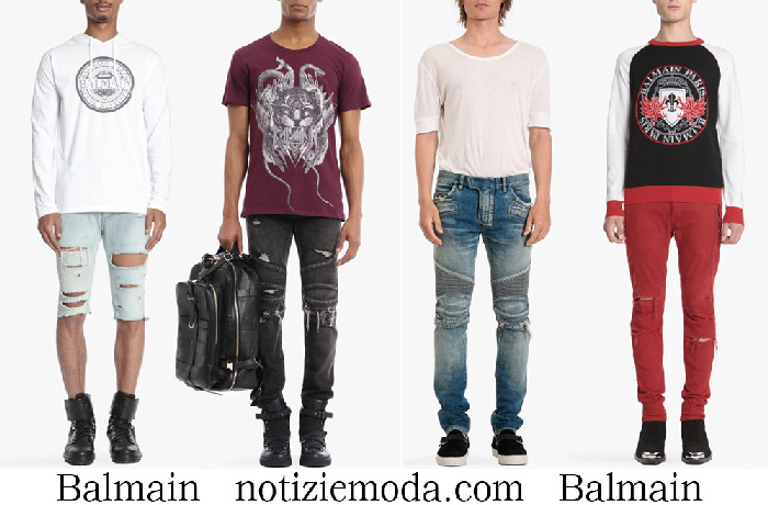 Jeans Balmain 2018 Nuovi Arrivi Denim Moda Uomo