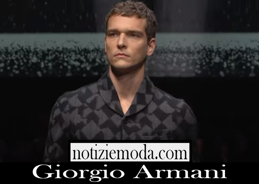 Sfilata Giorgio Armani uomo A I 2020 21 nuovi arrivi