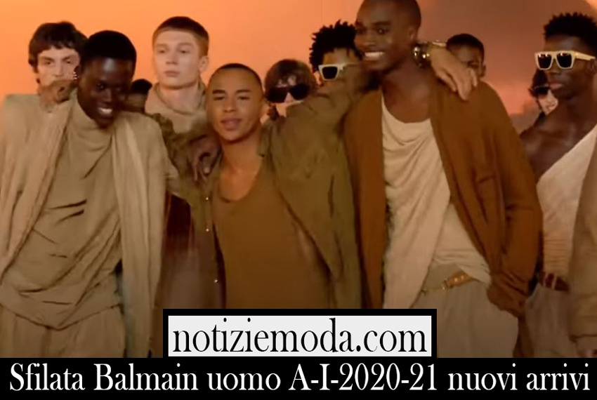 Sfilata Balmain uomo A I 2020 21 nuovi arrivi