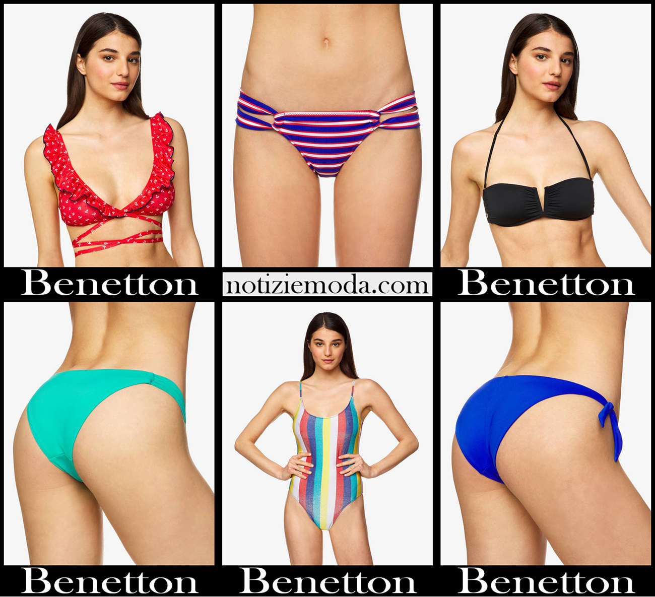 Bikini Benetton 2020 costumi da bagno donna