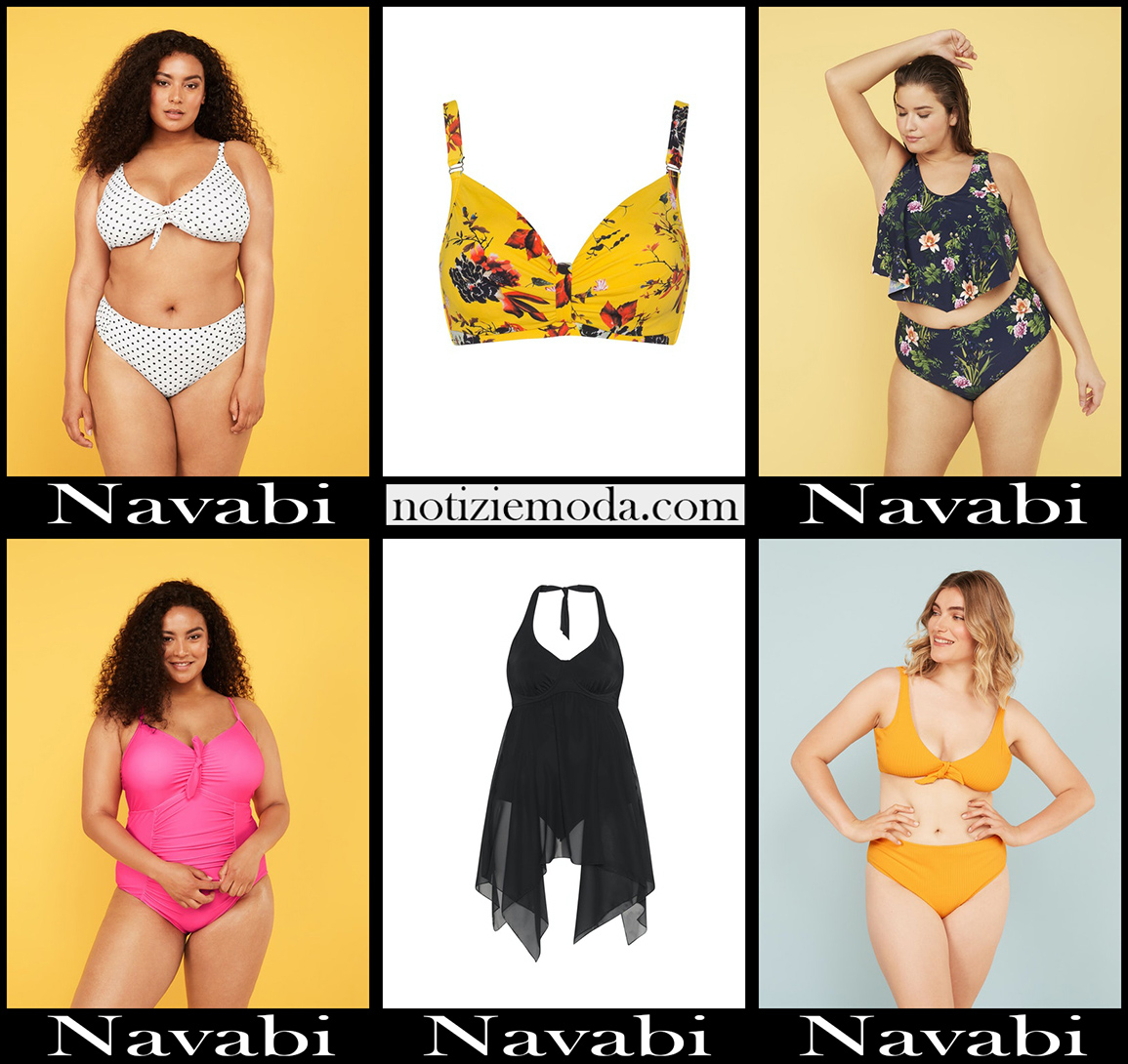 Bikini Curvy Navabi 2020 costumi interi taglie comode