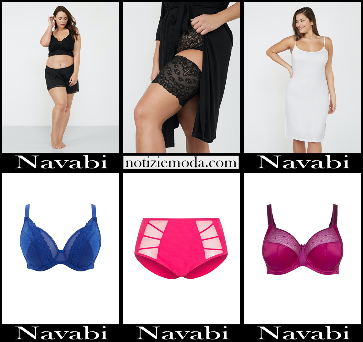 Intimo Curvy Navabi 2020 abbigliamento taglie comode