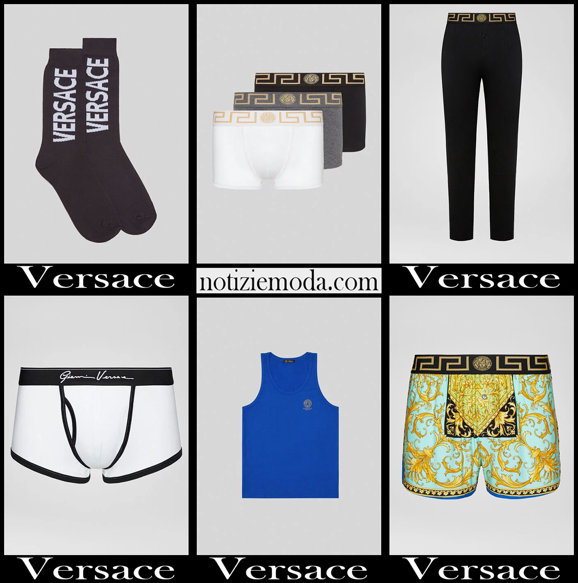 Abbigliamento intimo Versace 2020 21 nuovi arrivi uomo