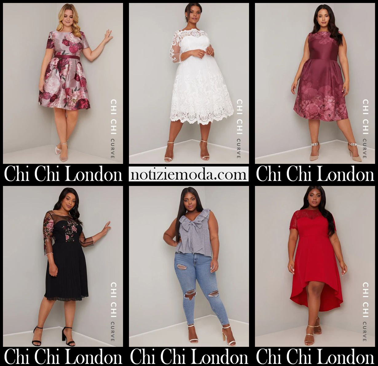 Abiti Chi Chi London curvy abbigliamento taglie comode