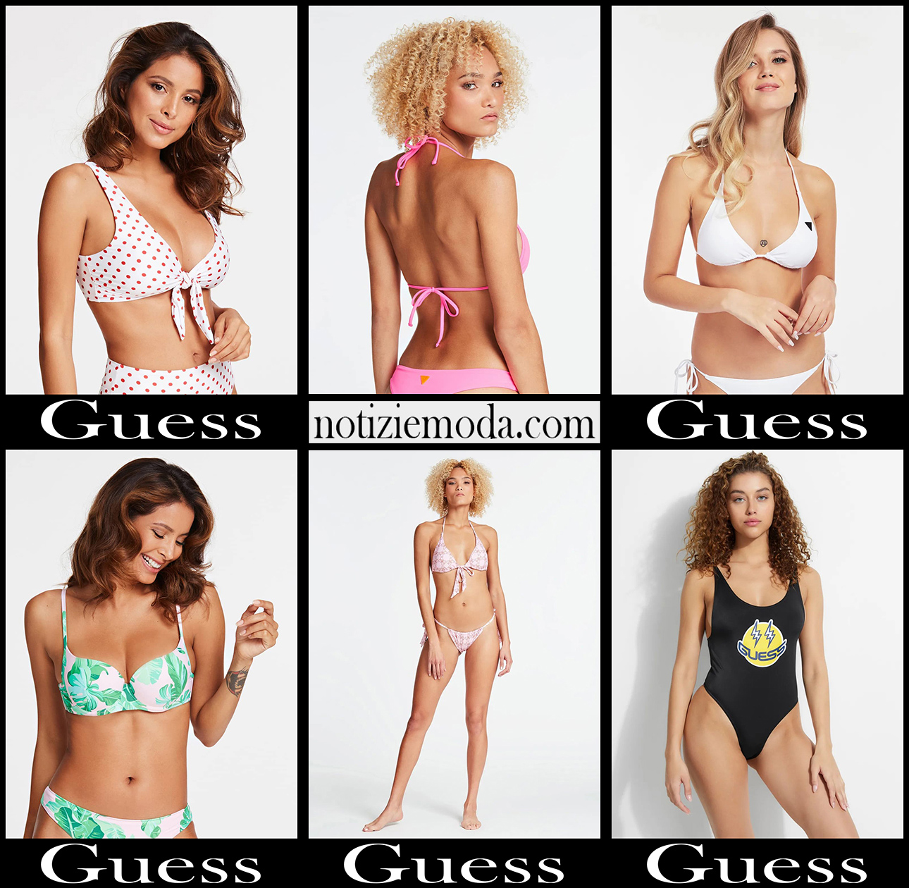 Bikini Guess 2020 costumi da bagno donna accessori