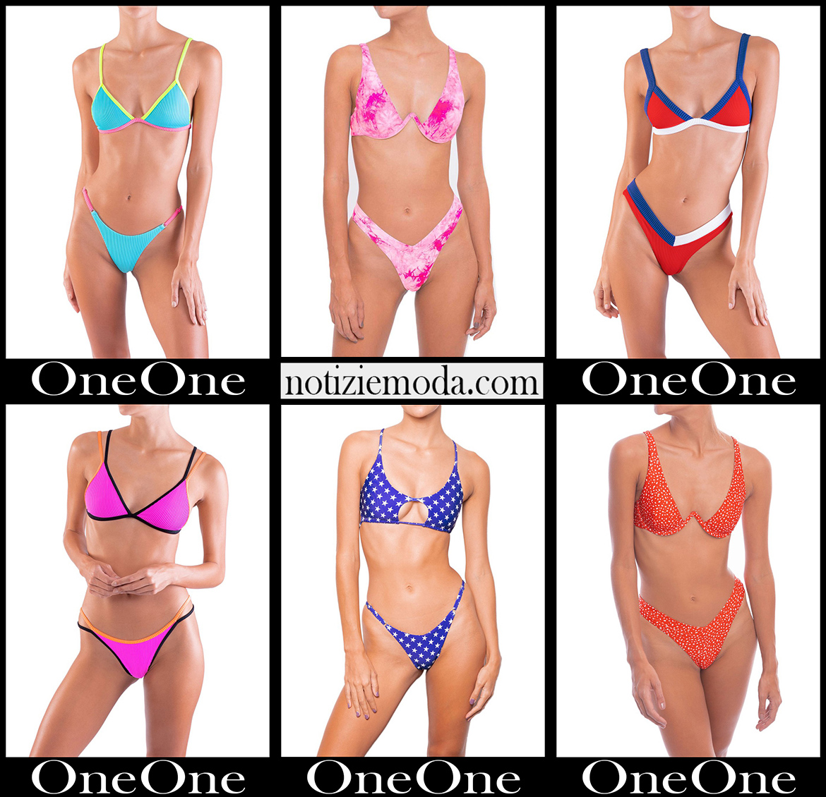 Bikini OneOne 2020 costumi da bagno donna accessori