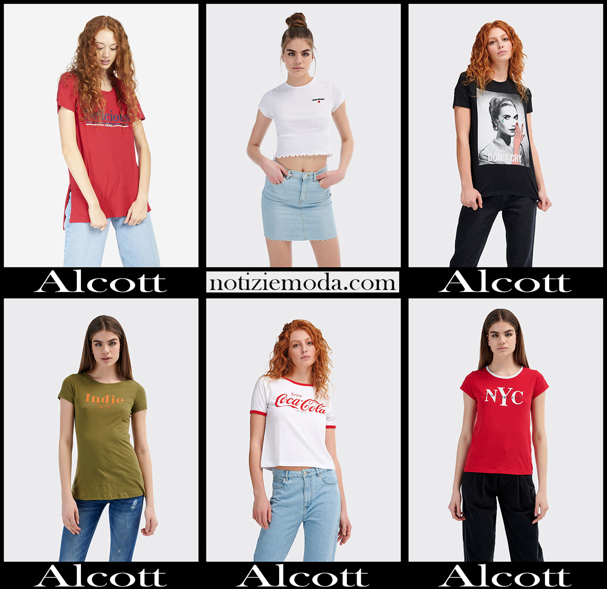 T shirts Alcott 2020 abbigliamento moda donna
