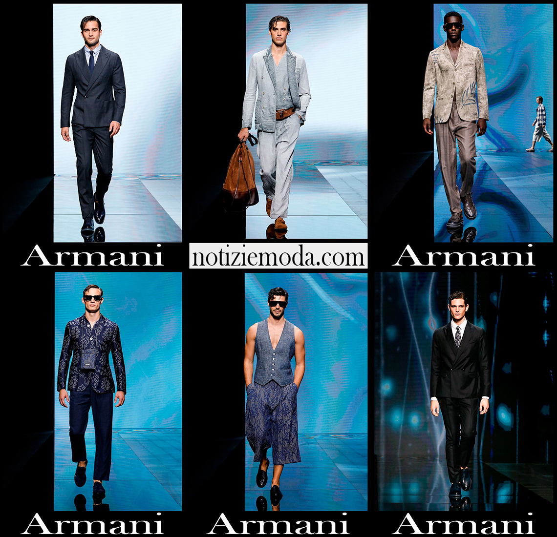 Collezione Armani primavera estate 2021 moda uomo