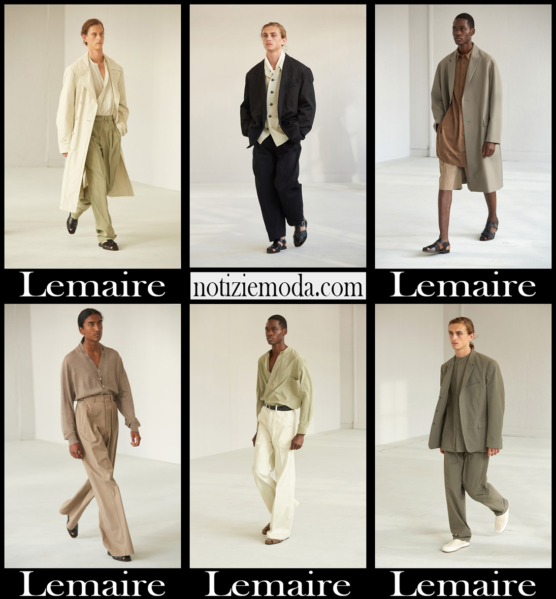 Collezione uomo Lemaire primavera estate 2021