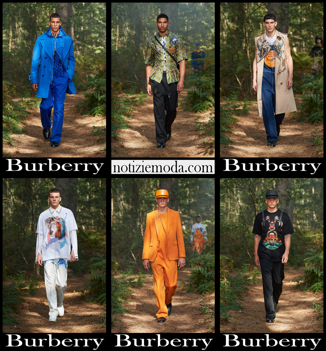 Collezione Burberry primavera estate 2021 moda uomo