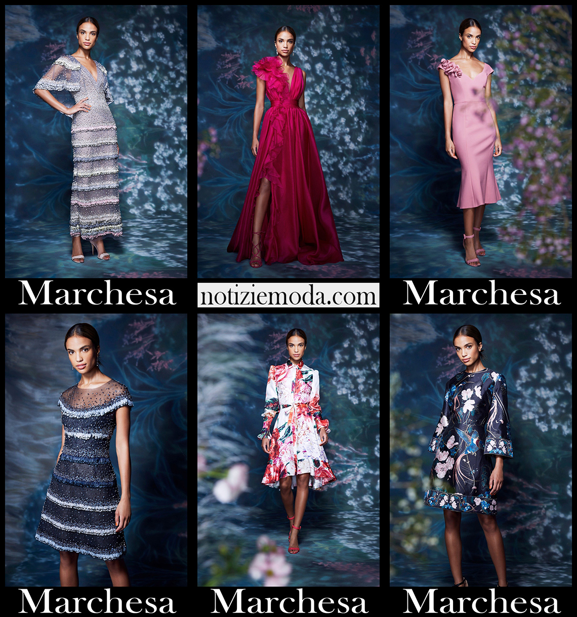 Collezione Marchesa primavera estate 2021 abiti donna