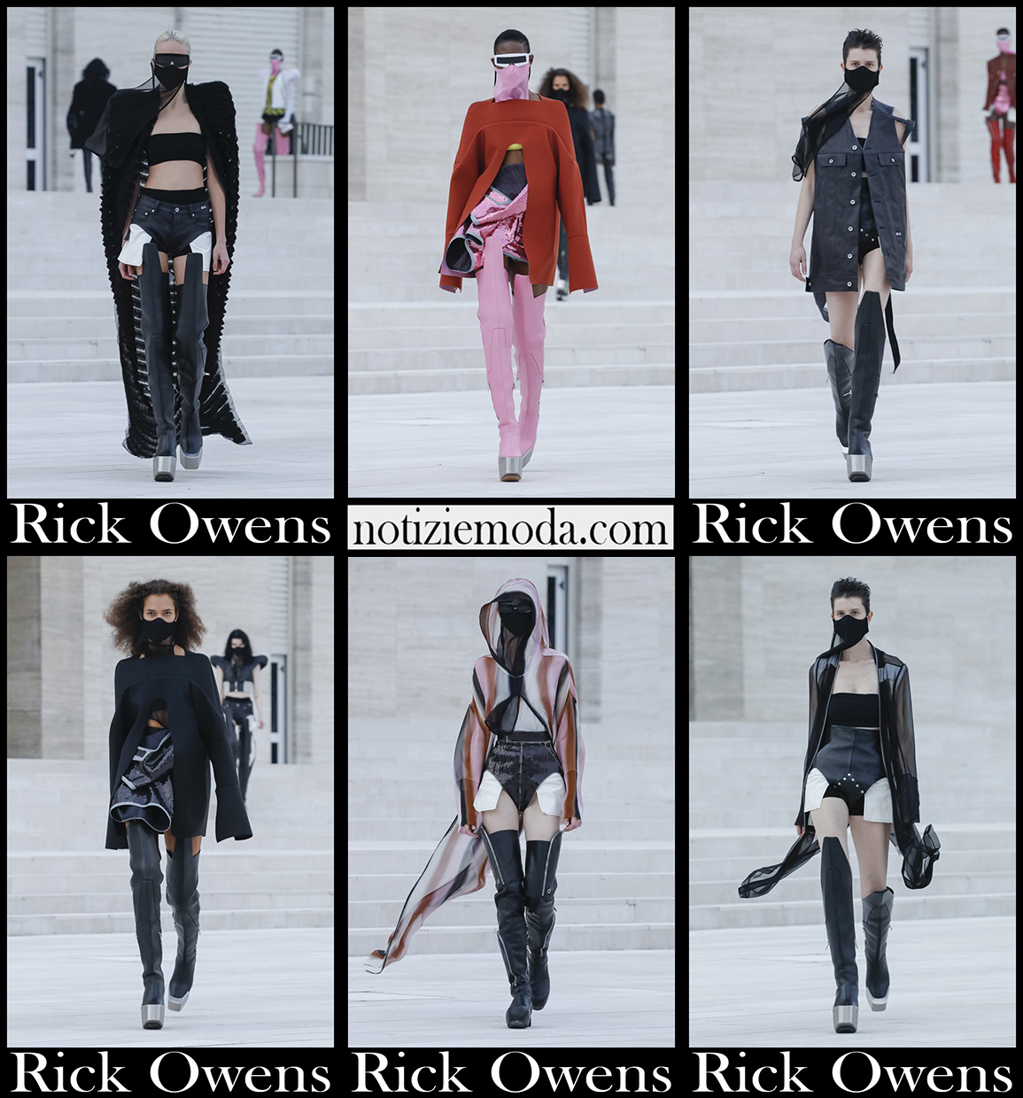 Collezione Rick Owens primavera estate 2021 moda donna