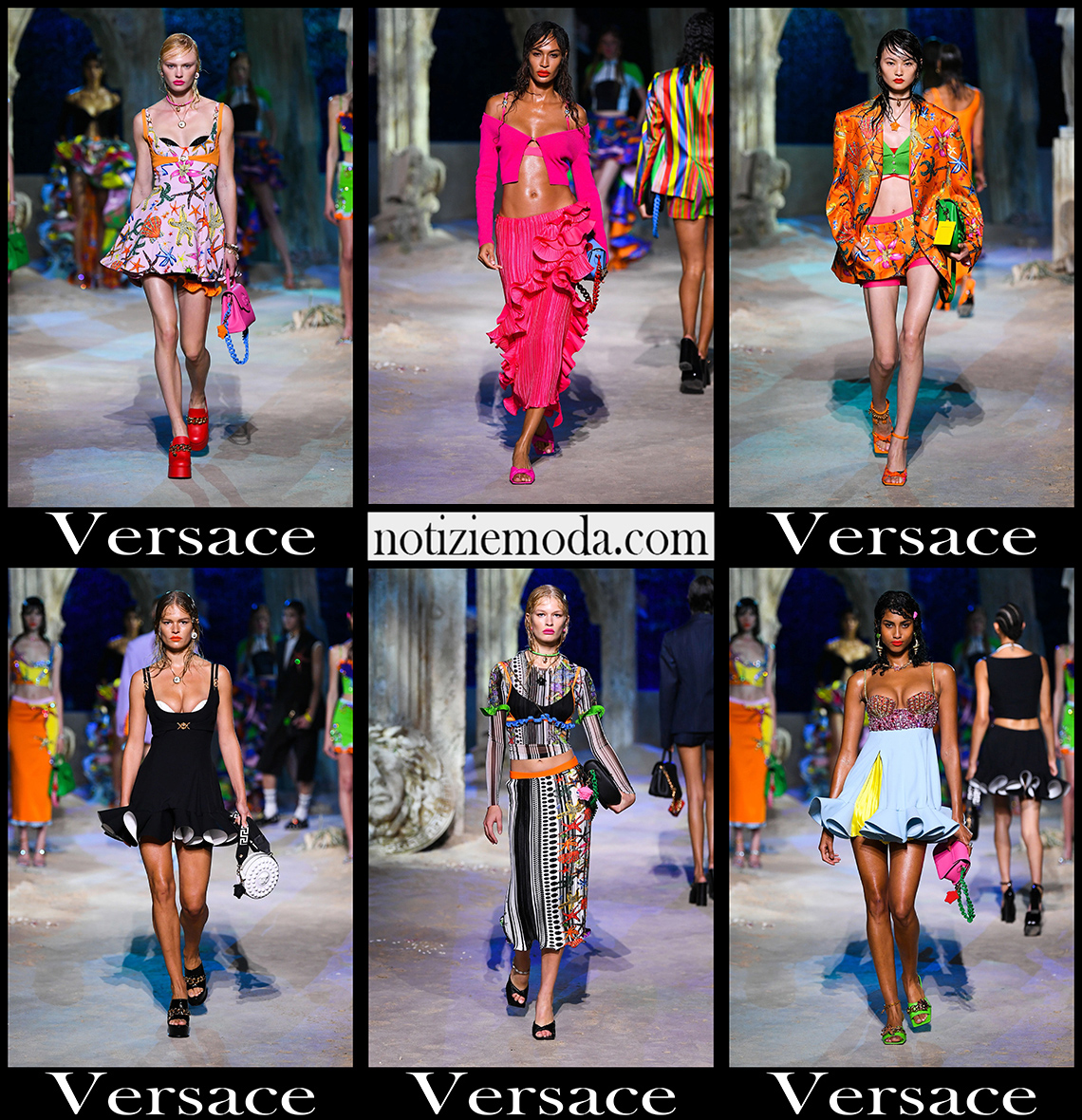 Collezione Versace primavera estate 2021 moda donna Collezione Versace primavera estate 2021 moda donna