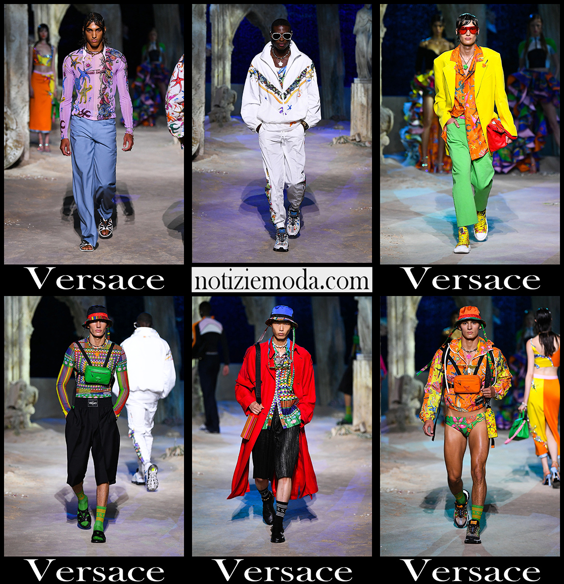 Collezione Versace primavera estate 2021 moda uomo