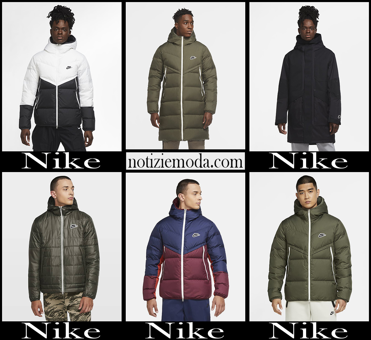 Piumini Nike 20 2021 autunno inverno moda uomo