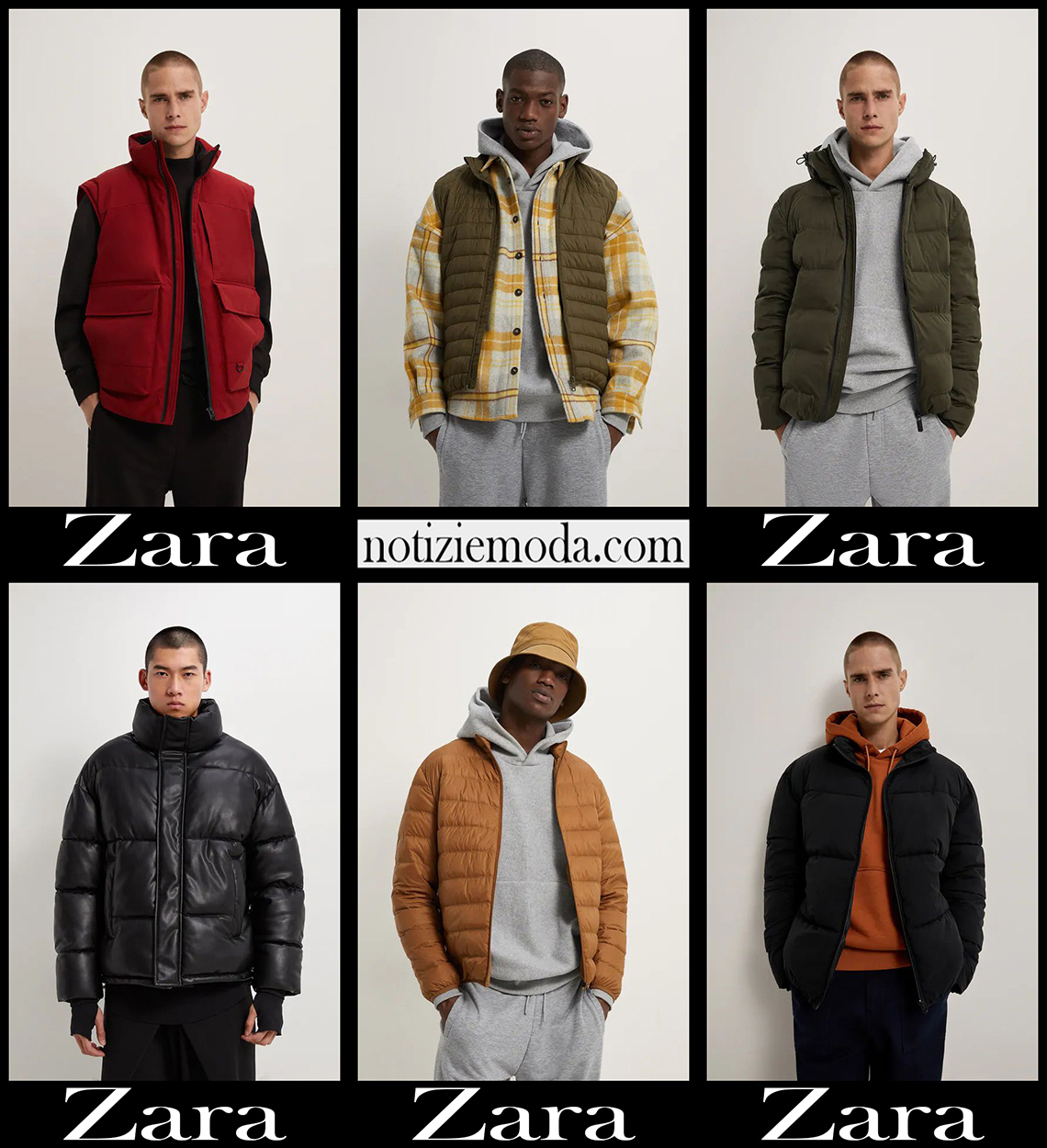 Piumini Zara 20 2021 autunno inverno moda uomo