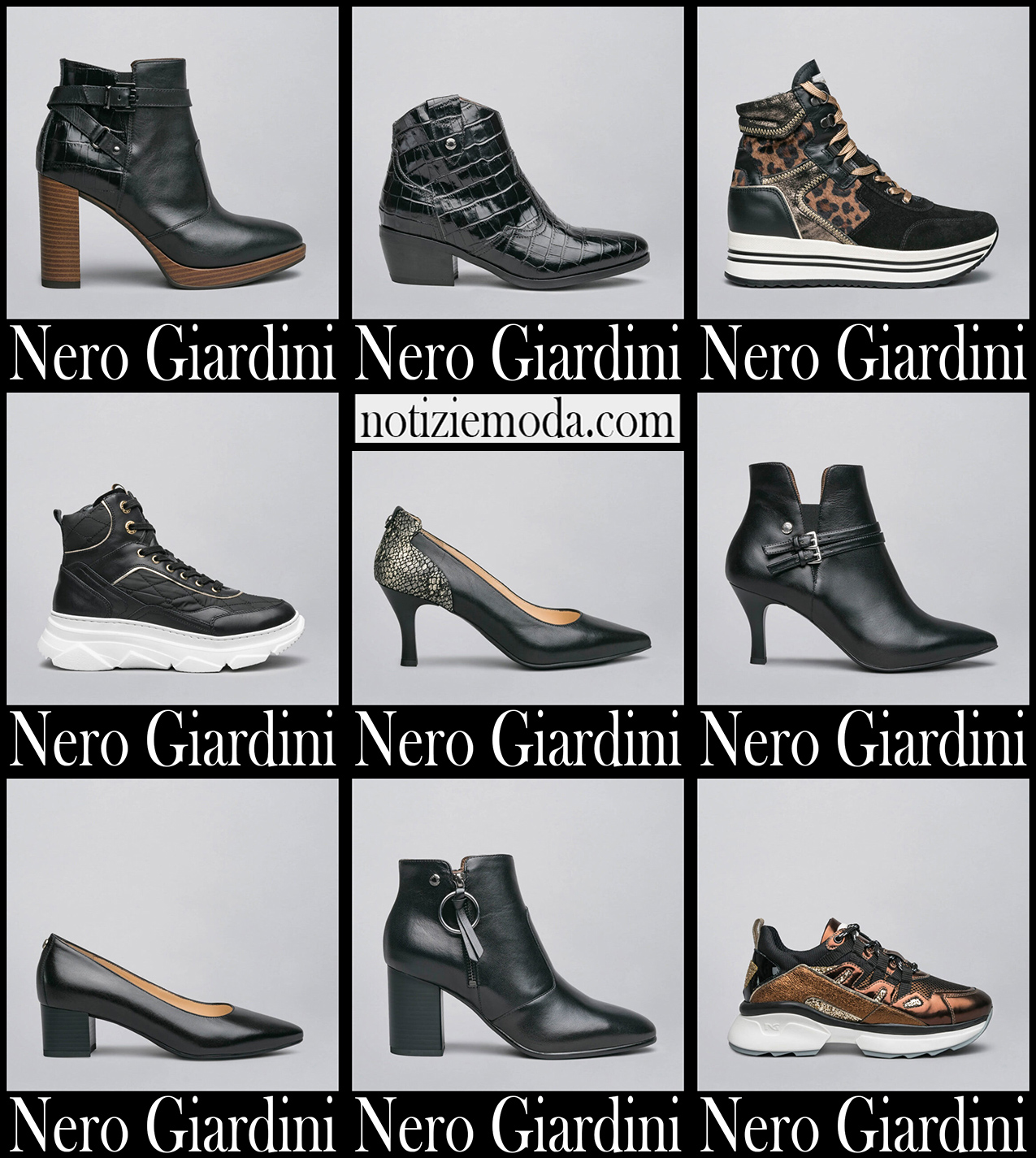 Scarpe Nero Giardini 20 2021 autunno inverno moda donna