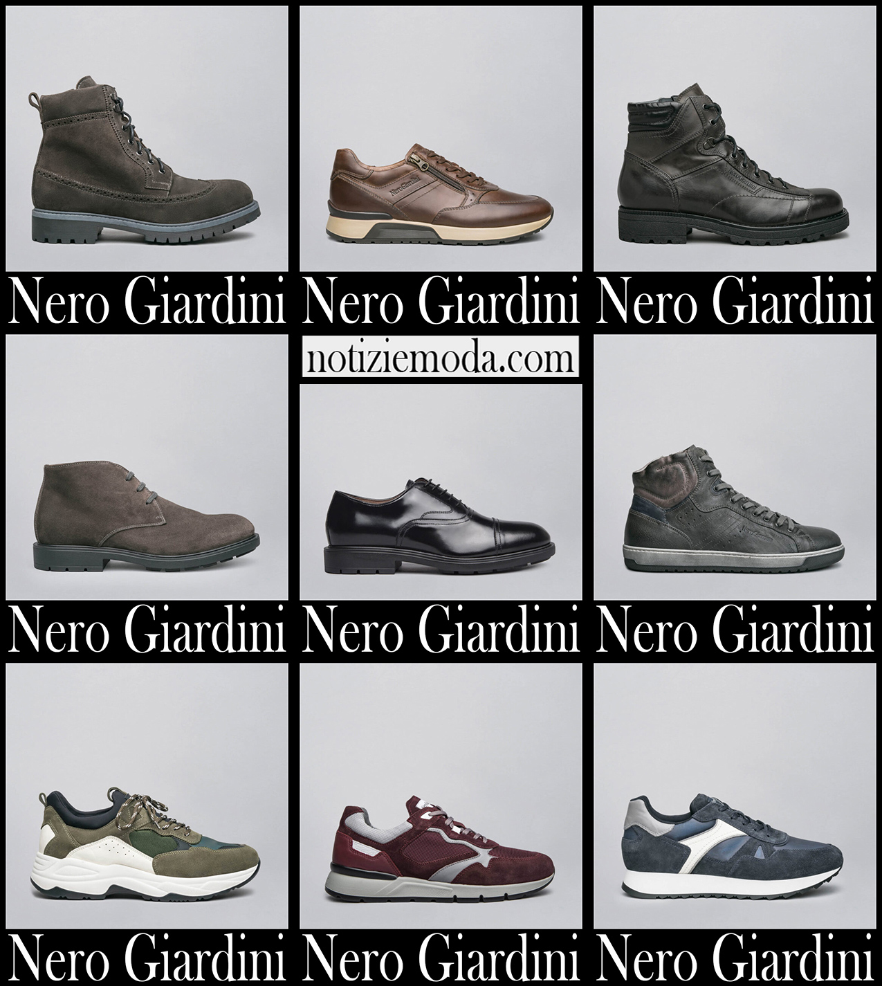 Scarpe Nero Giardini 20 2021 autunno inverno moda uomo