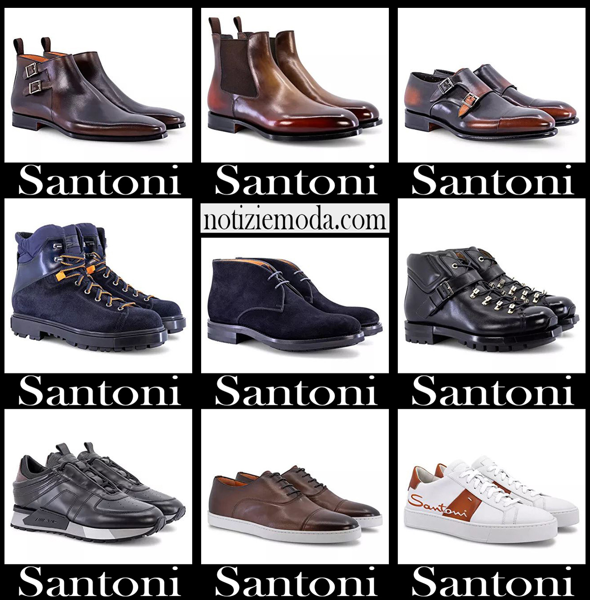 Scarpe Santoni 20 2021 autunno inverno moda uomo