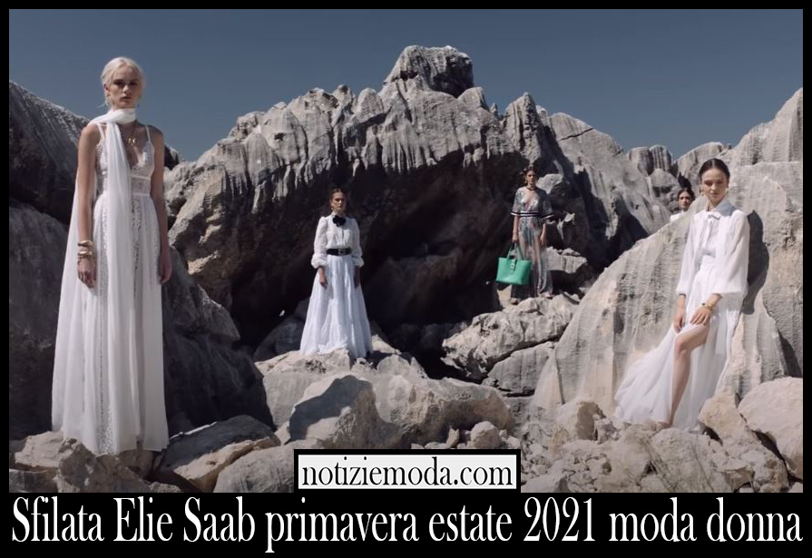 Sfilata Elie Saab primavera estate 2021 moda donna