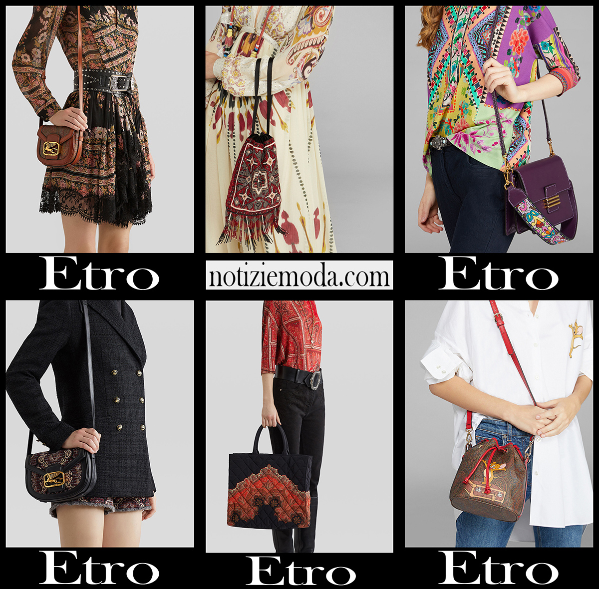Nuovi arrivi borse Etro 2021 accessori moda donna