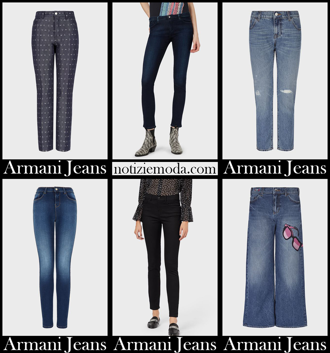 Nuovi arrivi jeans Armani 2021 abbigliamento denim donna