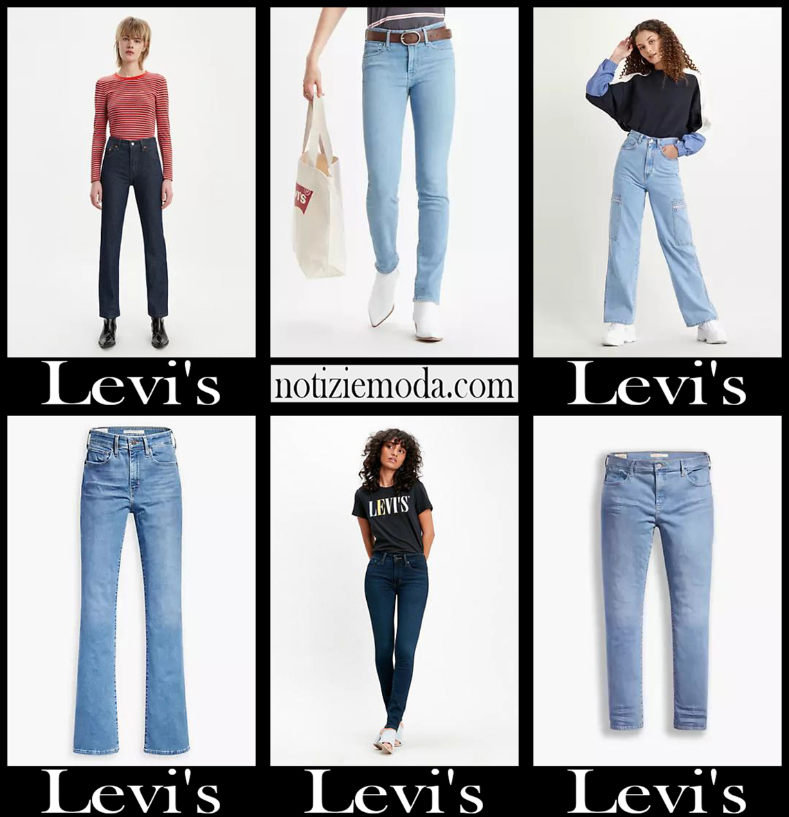 Nuovi arrivi jeans Levis 2021 abbigliamento denim donna