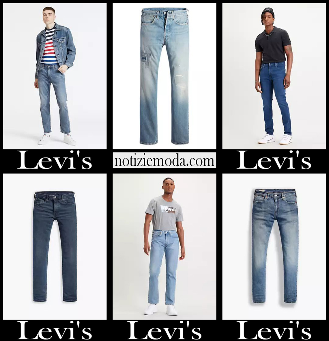Nuovi arrivi jeans Levis 2021 abbigliamento denim uomo