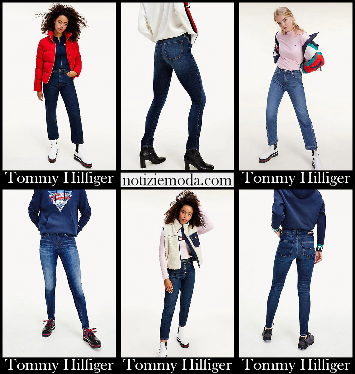 Nuovi arrivi jeans Tommy Hilfiger 2021 abbigliamento donna