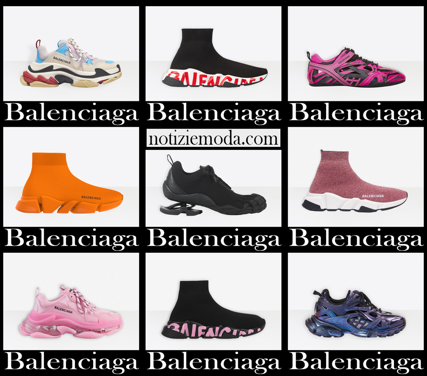 Nuovi arrivi sneakers Balenciaga 2021 calzature donna