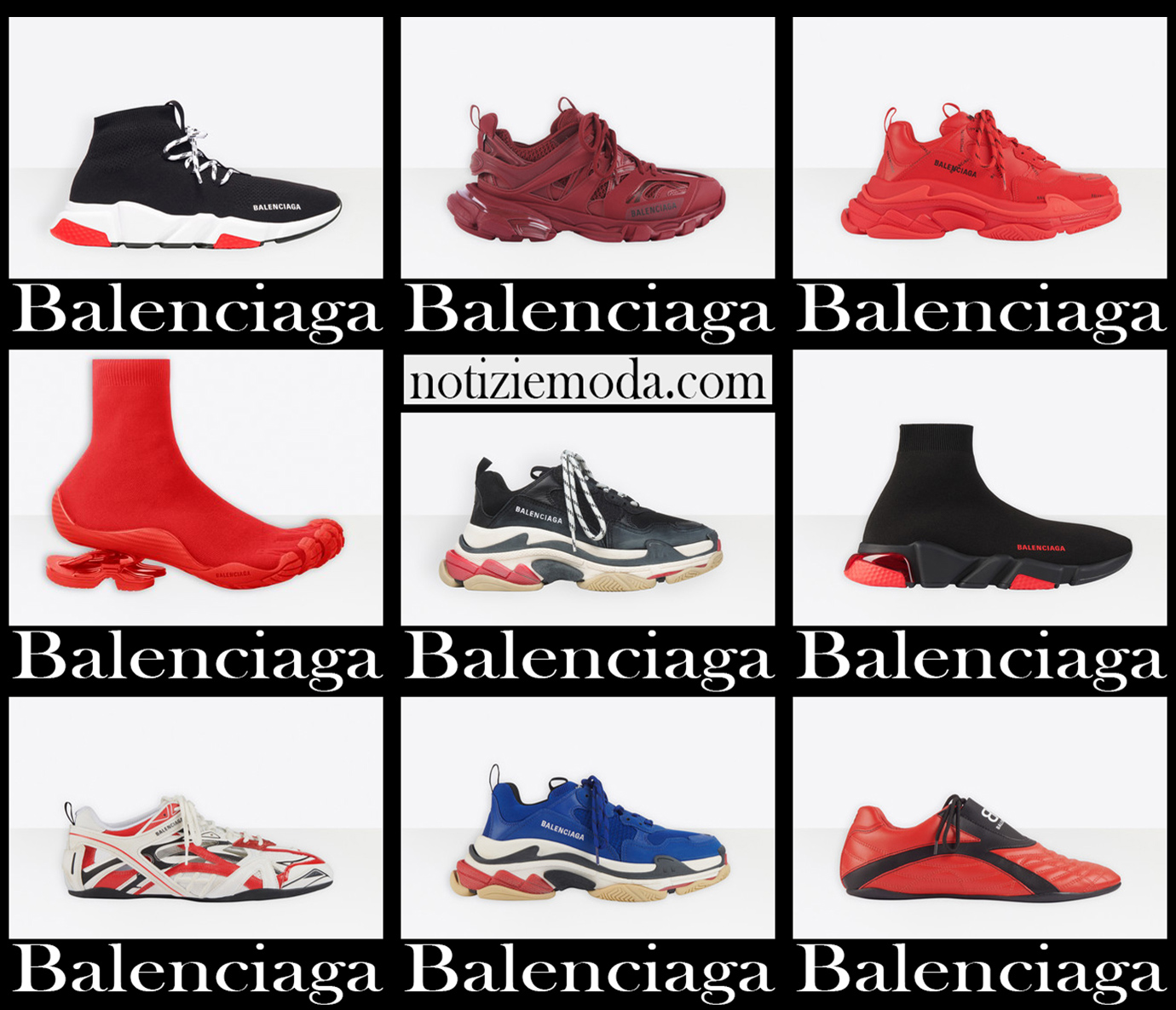 Nuovi arrivi sneakers Balenciaga 2021 calzature uomo