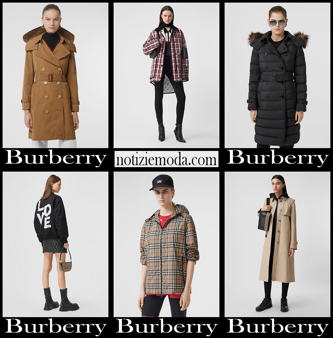 Giacche invernali Burberry 2021 abbigliamento donna