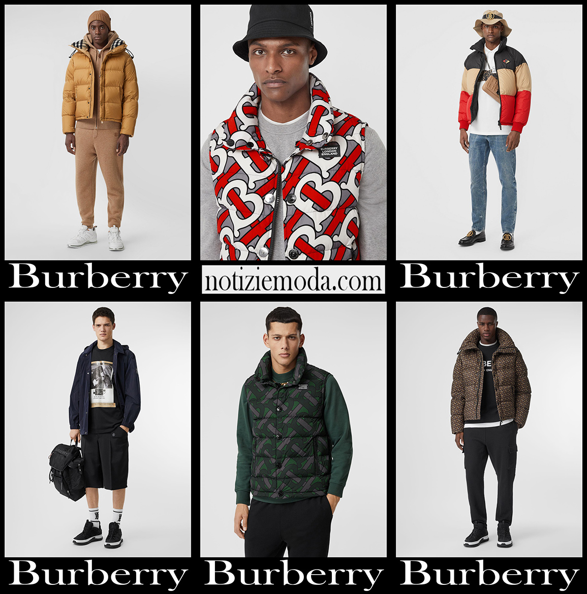 Giacche invernali Burberry 2021 abbigliamento uomo