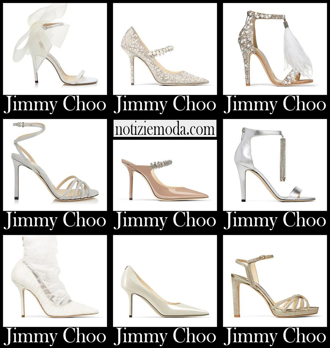Nuovi arrivi scarpe sposa Jimmy Choo 2021 calzature nuziali