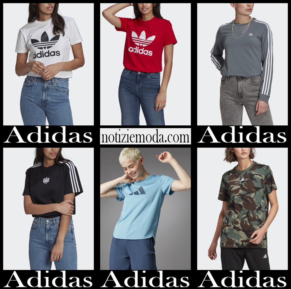 Nuovi arrivi t shirts Adidas 2021 abbigliamento donna
