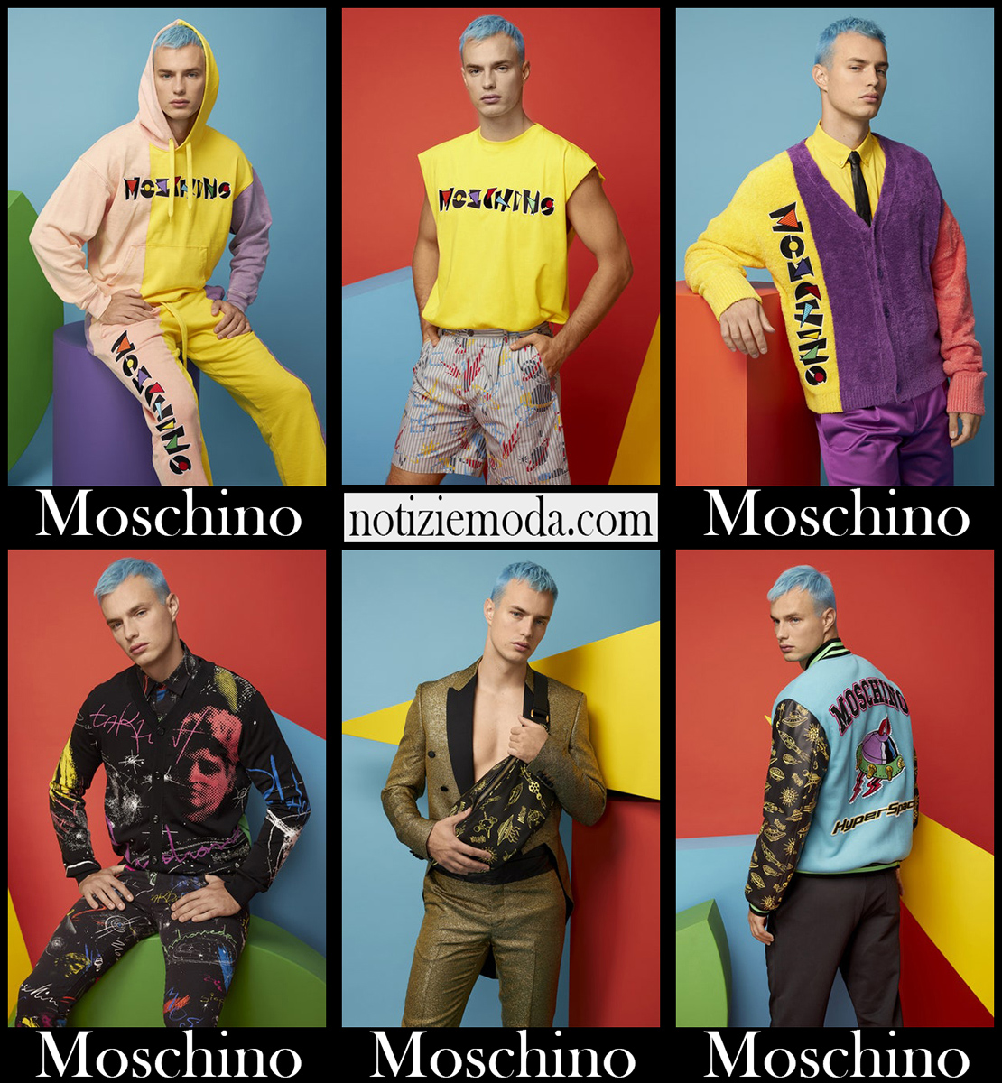 Pre collezione Moschino nuovi arrivi 2021 moda uomo