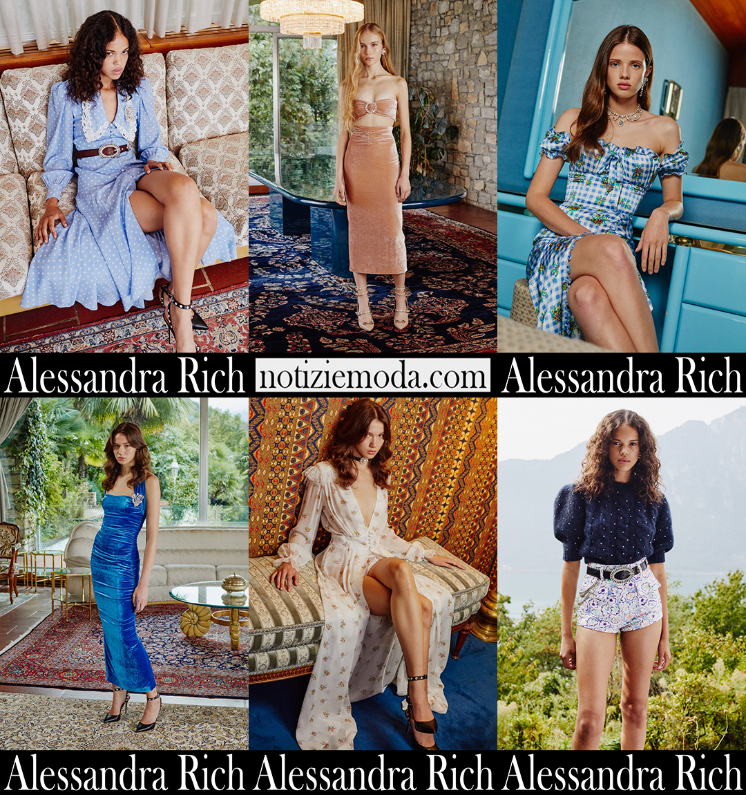 Collezione Alessandra Rich primavera estate 2021 moda donna
