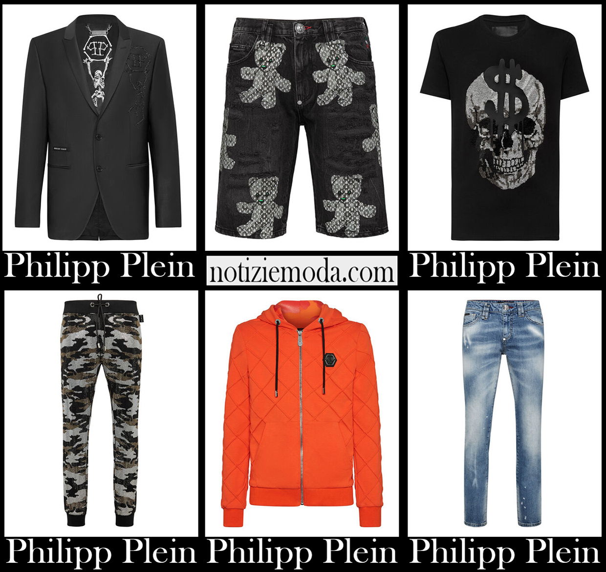 Nuovi arrivi Philipp Plein 2021 abbigliamento uomo