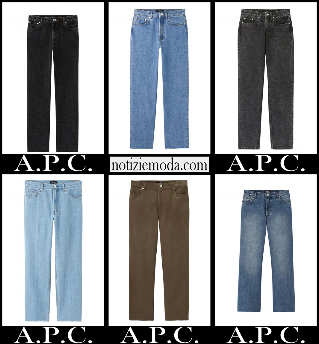 Nuovi arrivi jeans A.P.C. 2021 abbigliamento denim donna