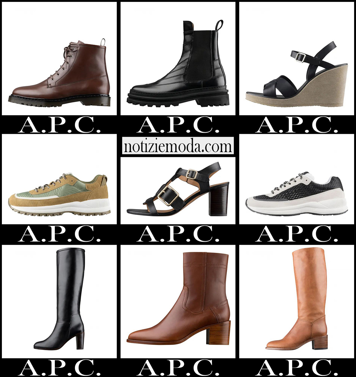 Nuovi arrivi scarpe A.P.C. 2021 calzature moda donna