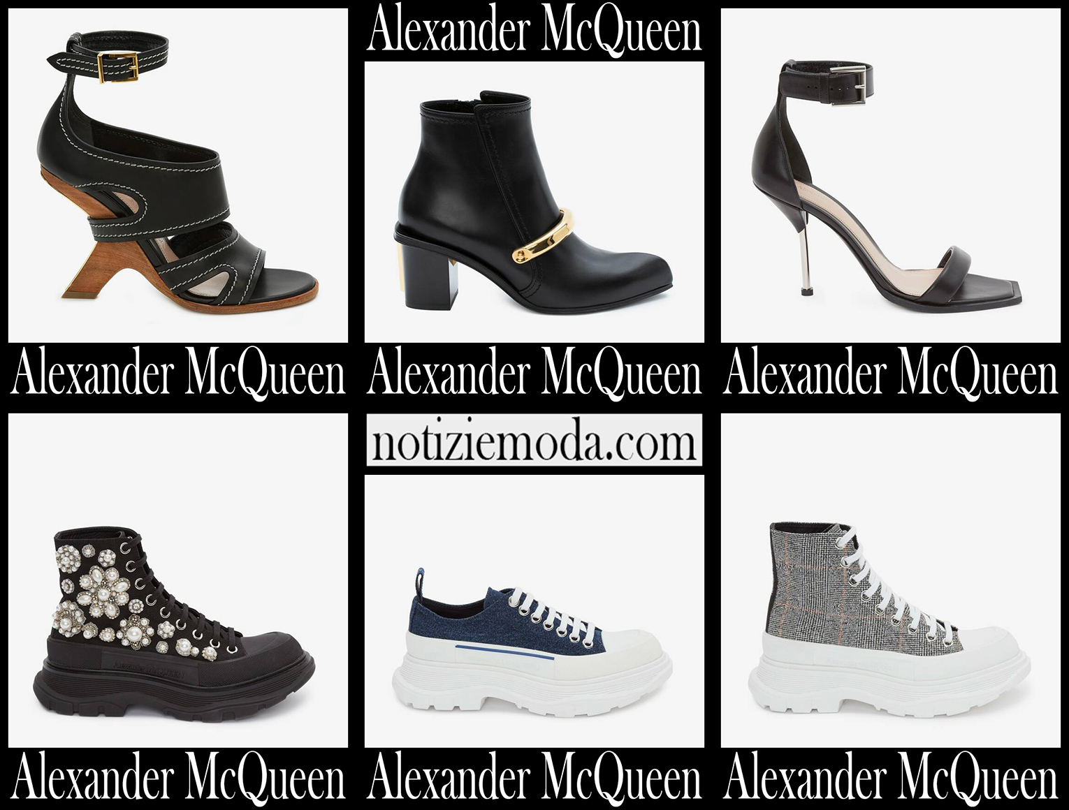 Nuovi arrivi scarpe Alexander McQueen 2021 calzature donna
