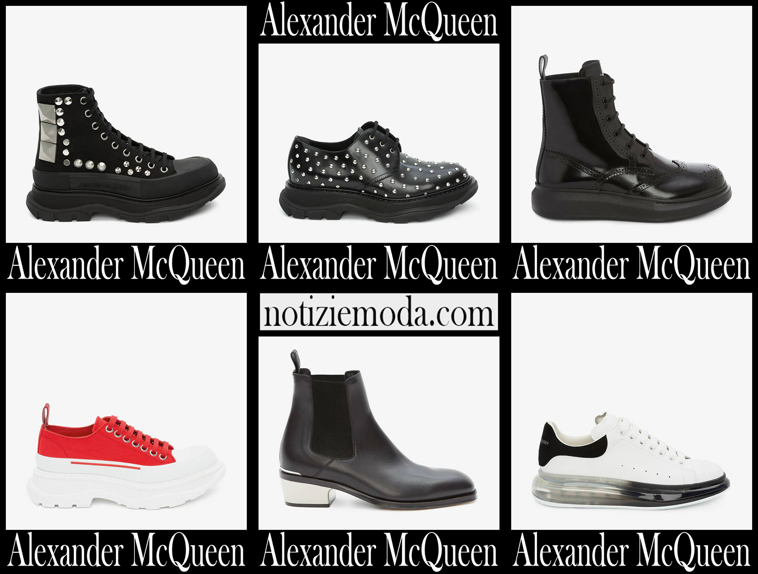 Nuovi arrivi scarpe Alexander McQueen 2021 calzature uomo