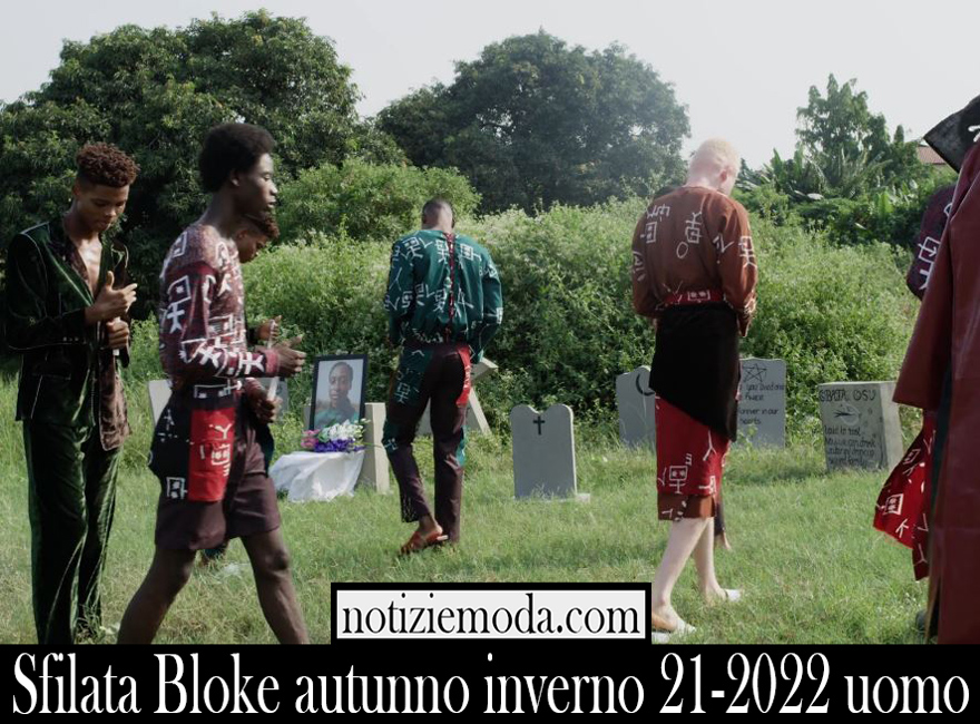 Sfilata Bloke autunno inverno 21 2022 uomo